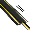 D-Line 6ft Floor Cord Cover, Made in USA Linkable Cable Protector, Hide Extension Cords, Protect Cords, Prevent Cable Trips, Cord Hider, Heavy Duty