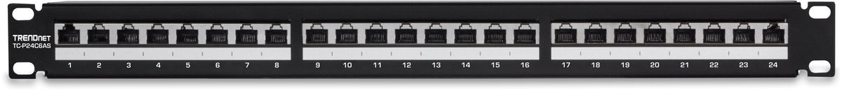 TRENDnet 24-Port Cat6A Shielded Patch Panel, TC-P24C6AS