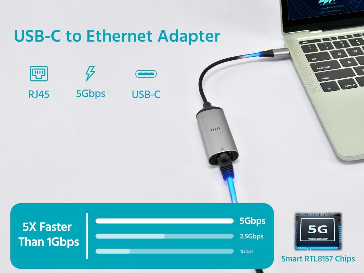 Monoprice USB-C to 5Gbps Ethernet Adapter