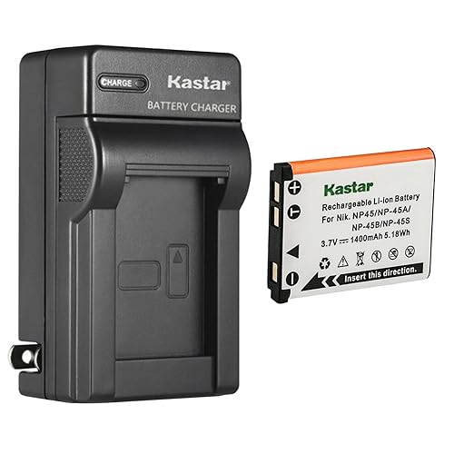 Kastar 1-Pack Battery and AC Wall Charger Replacement for Fujifilm FinePix JX650 FinePix JX660 FinePix JX680 FinePix JX690 FinePix JX700 FinePix JX710