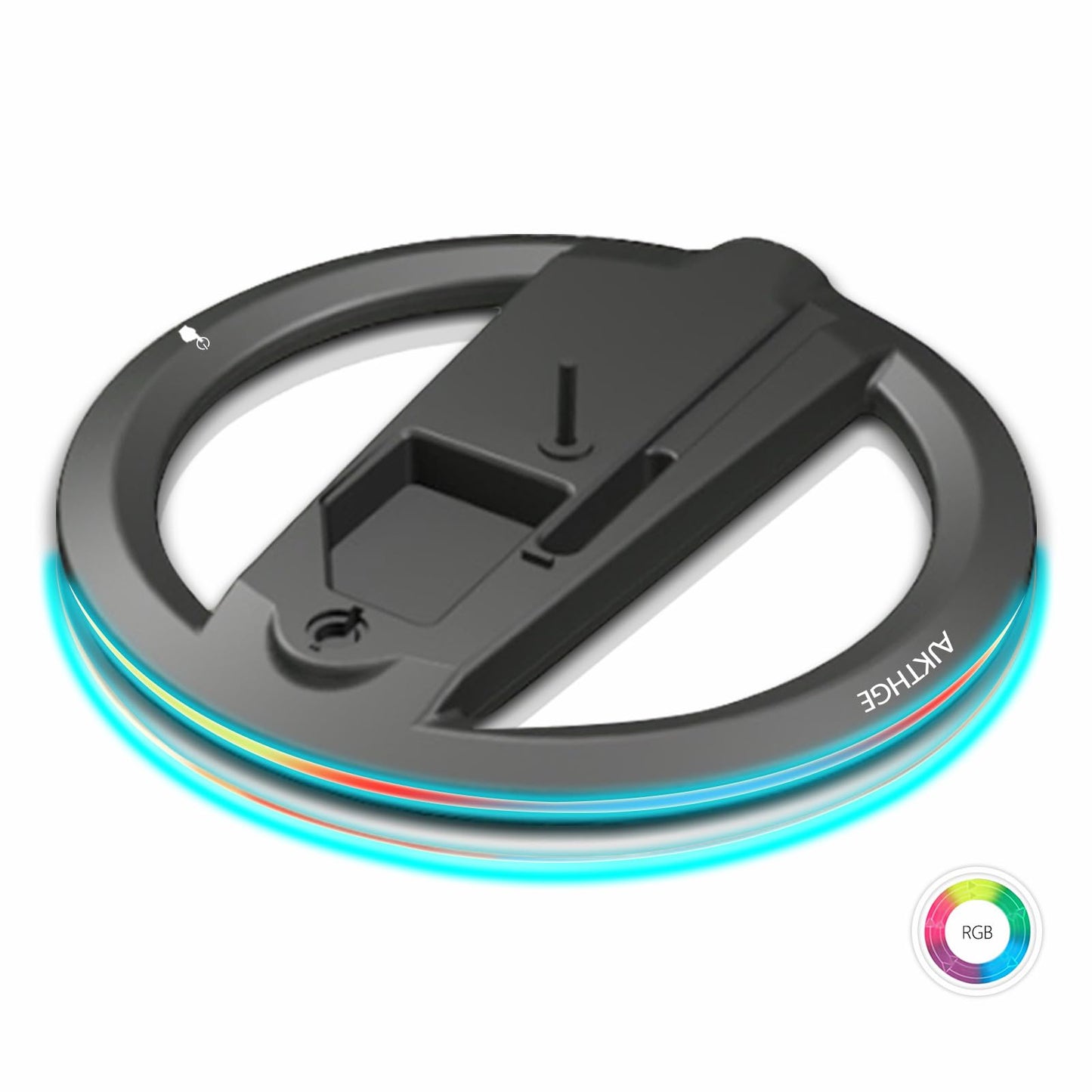 AJKTHGE RGB Vertical Stand for PS5/PS5 Slim/PS5 Pro Console - Compatible with PS5/PS5 Slim/PS5 Pro Disc and Digital Edition, LED RGB Base Stand