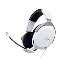 HyperX Cloud Stinger 2 Core - Gaming Headset for Playstation, Lightweight Over-Ear Headset with mic, Swivel-to-Mute Function, 40mm Drivers - White
