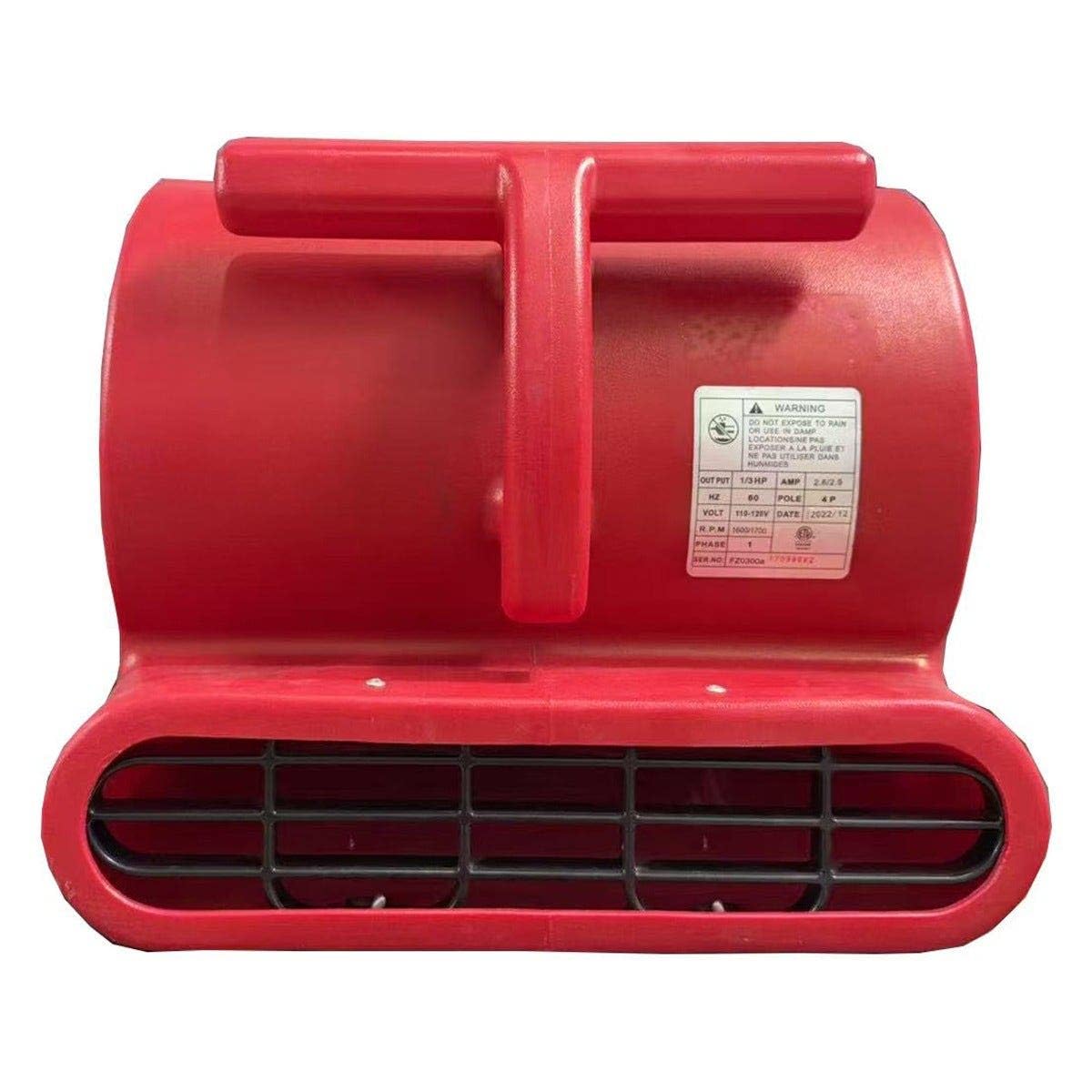 Zoom Blowers 1/3HP Floor Carpet Dryer, 2-Speeds, 2000 CFM, Heavy-Duty