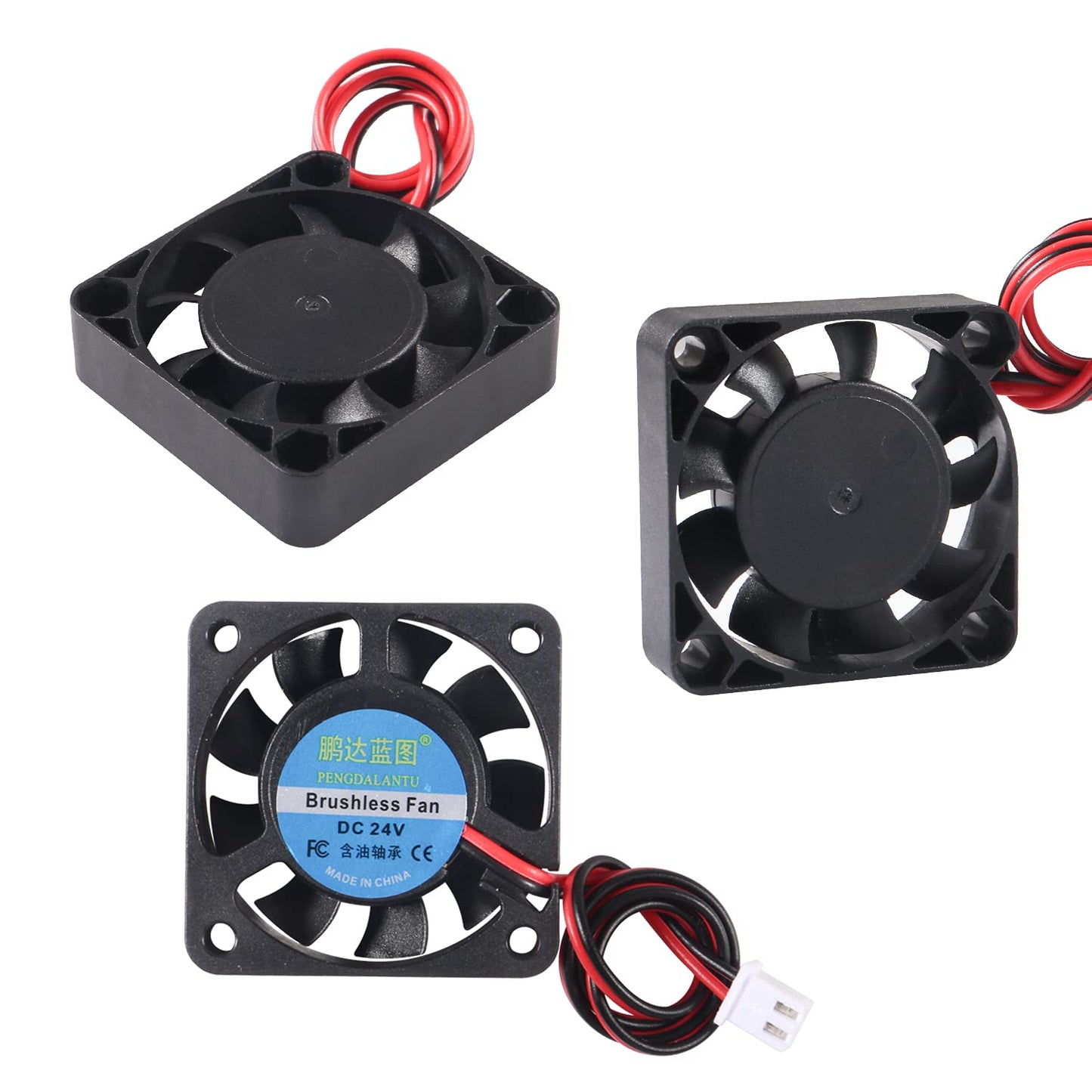 AEDIKO 6pcs 4010 Fan 24V 3D Printer Cooling Fan 40x40x10mm Mini Brushless Fan with 2 Pin Terminal for Ender 3 Pro 3X CR-10S 3D Printer
