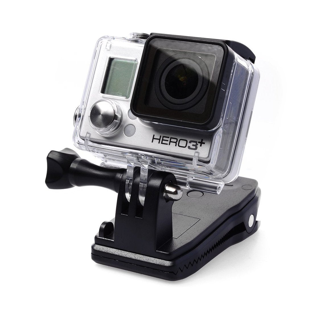 360 Degree Rotary Backpack Hat Rec-Mounts Clip Fast Clamp Mount for GoPro Hero 2 3 3+ Sony action cam HDR-AS200V AS100V AS30V AS20V AZ1 FDR-X1000VR