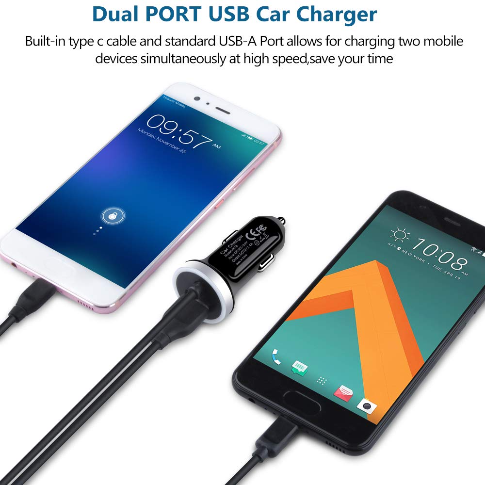 Fast Car Charger for Samsung Galaxy A57 A37 S26 S25 S24 S23 S22 S21 A17 A56 A36 A26 A16 A15 A25 A35 A55 A54 A14 A53 Z Fold7 Z Flip7,3.4A USB C Car