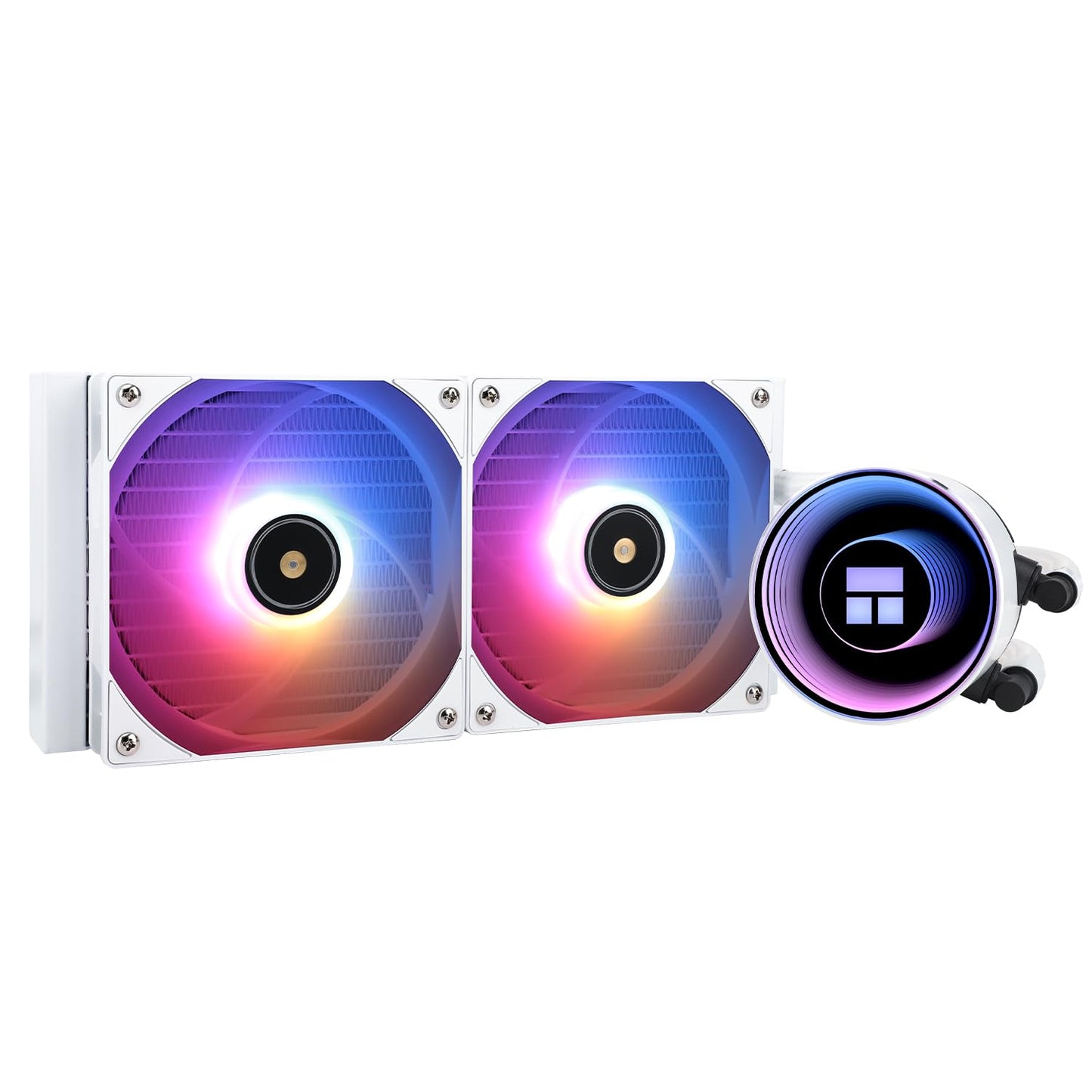 Thermalright Frozen Notte 240 WHITE ARGB Water Cooling CPU Cooler, 240 White CPU Cooler Specifications, Double PWM Fans, S-FDB V2 Bearings, Suitable