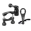 HSU Bike Handlebar Mount for GoPro, 360° Rotation Seat Post, 0.6-1.3inch Go Pro Motorcycle Mount Compatible with Hero 13/12/11/10/9/8/7/6, DJI Osmo