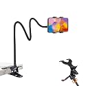 Kdyxvhy Gooseneck Phone Holder for Desk,Clip On Phone Holder for Bed,Flexible Long Arm Lazy Bracket,Cell Phone Stand Mount with Clamp for iPhone 16