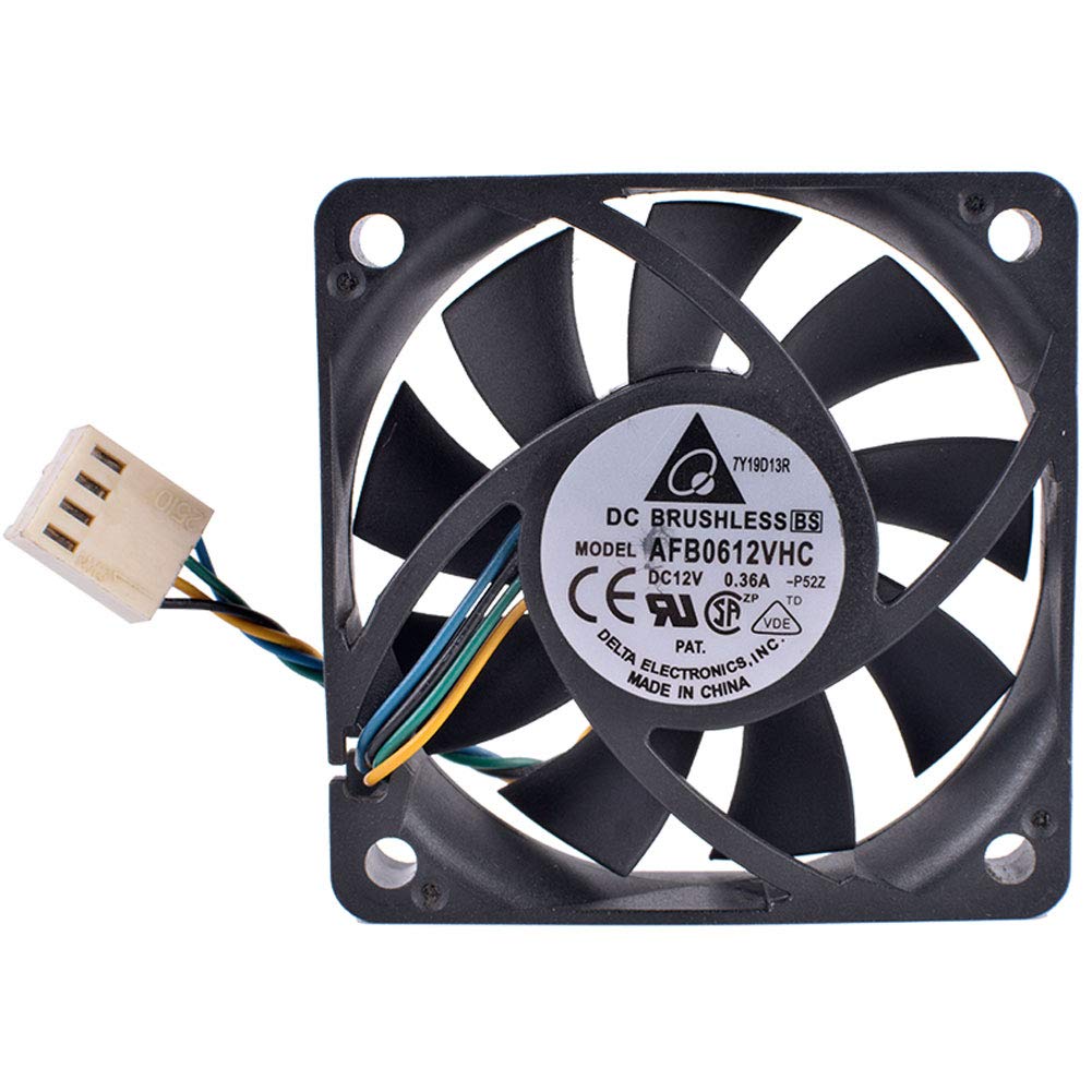 AFB0612VHC 6cm 60mm Fan 6015 12V 0.36A Ball Bearing 4-Wire 4pin PWM Air Volume Cooling Fan for Desktop