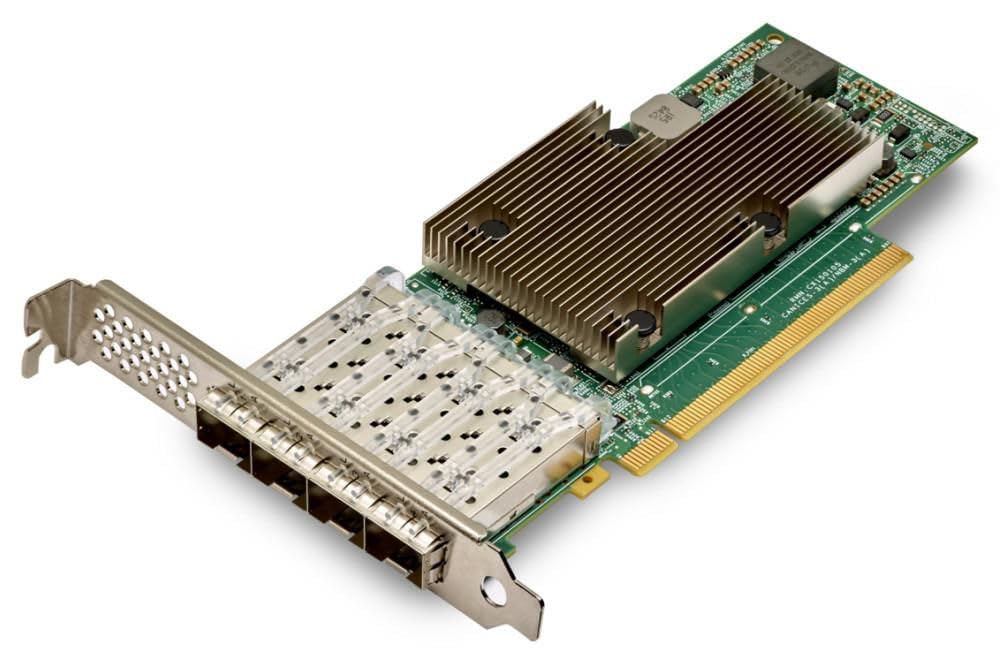 Lenovo - 4XC7A80566 - Lenovo ThinkSystem Broadcom 57504 10/25GbE SFP28 4-Port PCIe Ethernet Adapter - PCI Express 4.0