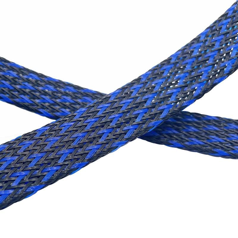 25Ft-1/4inch PET Expandable Braided Wire Sleeving,Wire Loom Cable Sleeve for TV,Computer,Home Theater,Automotive,Home Industrial,Electrical