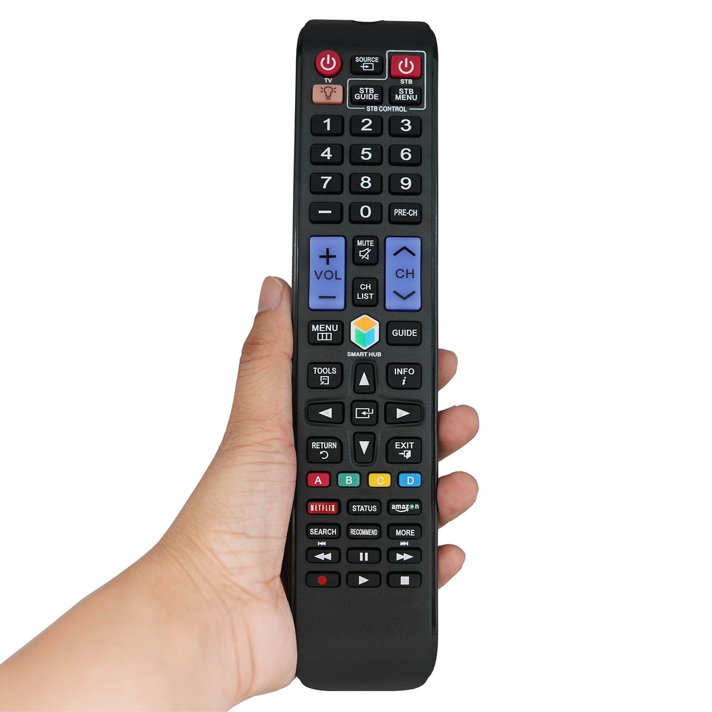 Remote Control for Samsung UN40H5201AF UN22F5000 UN55H7100AF UN60H7100AF UN65H7100AF UN32F5000 3D Smart 4K UHD LED HDTV TV