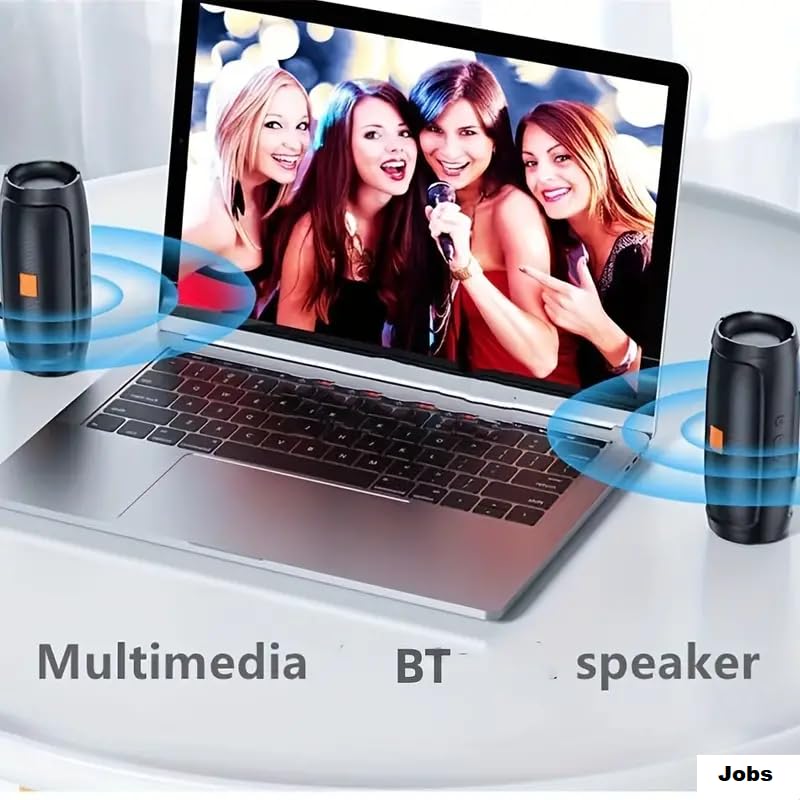 GOTFLYO Bluetooth Speaker, Portable Wireless Speaker for Family/Party/Outdoor/Beach, Electronics, Birthday Gifts, for Friends, Family (Black)