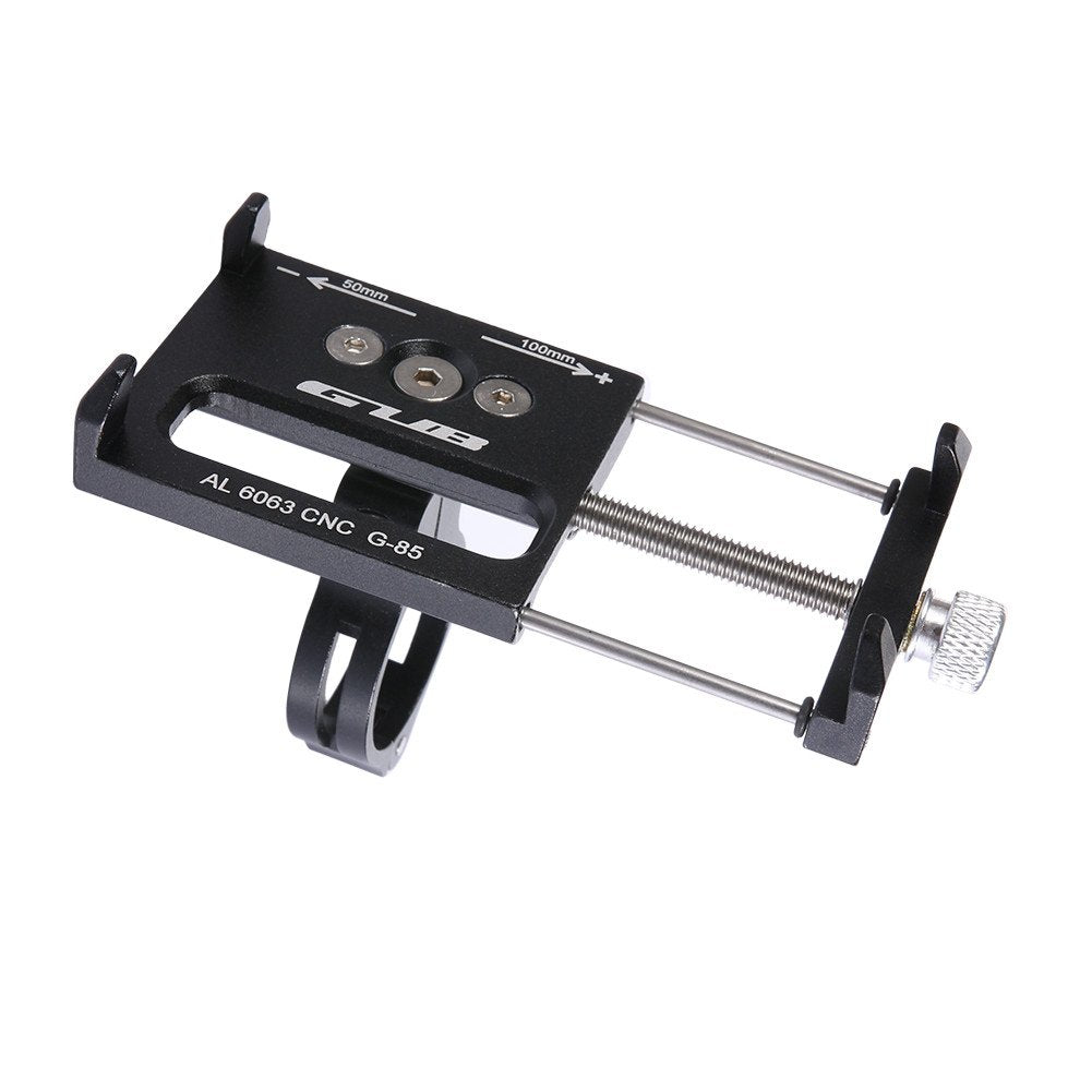 GUB Bicycle & Motorcycle Phone Mount, Aluminum Alloy Universal Bike Handlebar Phone Mount Holder Adjustable Compatible with iPhone X XR Xs 7s 8
