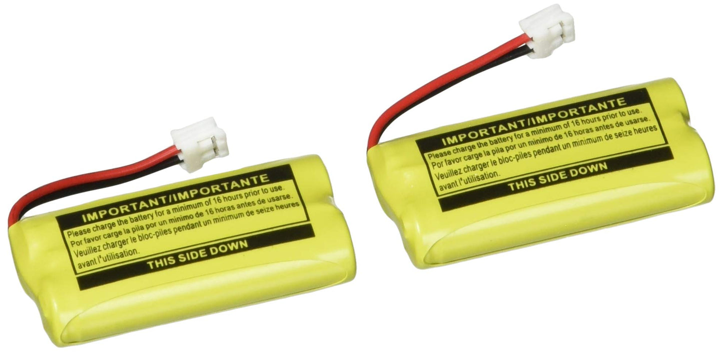 JustGreatDealz Battery BT184342 / BT284342 for AT&T Vtech GE RCA and Clarity Phones 2.4V 550mAh Ni-MH (2-Pack)