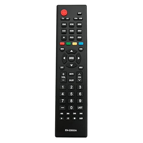 EN-22653A Replacement Remote Control fit for Hisense TV 32K20D 46K360M 32A320 39A320 40H3 40K360MN 46K360MN 46K360MV1 46K360MV2 40K24D 50H3B 40K360M
