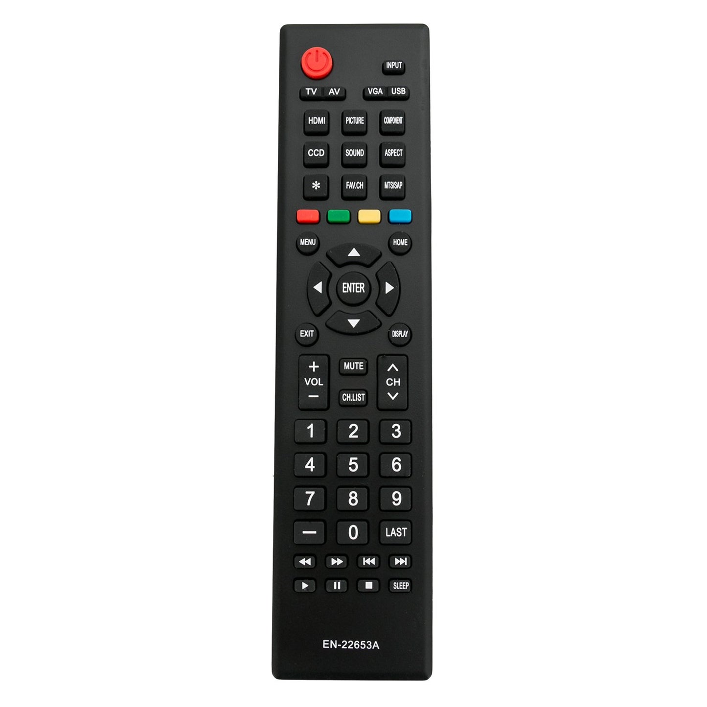 EN-22653A Replacement Remote Control fit for Hisense TV 32K20D 46K360M 32A320 39A320 40H3 40K360MN 46K360MN 46K360MV1 46K360MV2 40K24D 50H3B 40K360M