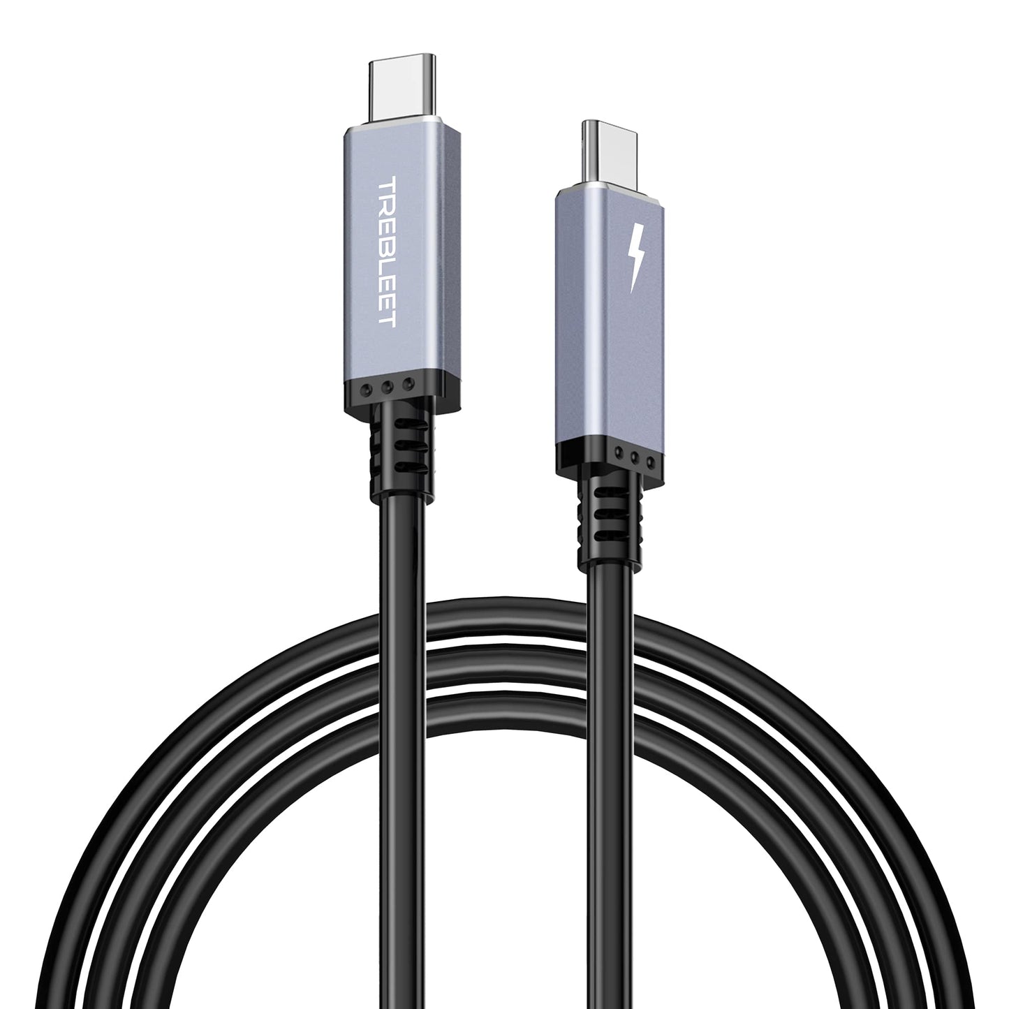 TREBLEET 15ft (4.5m) USB4 Cable Compatible with Thunderbolt 3, Super Long Size 100W 20Gbps USB4 Cable,Compatible with Thunderbolt 3 (USB C) Hub