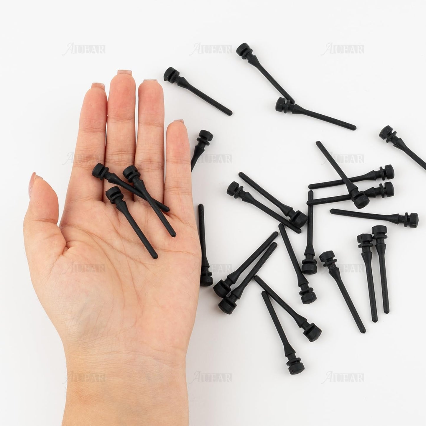 AUEAR, 50 Pack Case Fan Soft Silicone Anti Noise Reducing Vibration Screws Rivet Mounting for or CPU