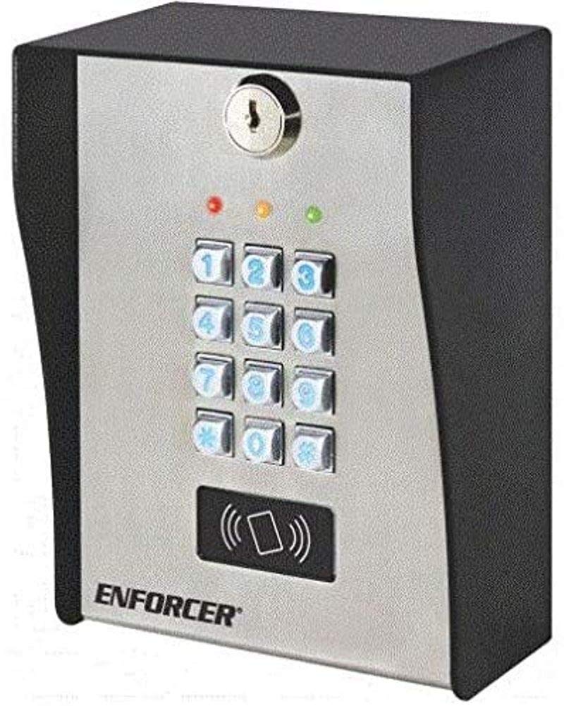 Seco-Larm SK-3133-PPQ Heavy-Duty Outdoor Access Control Keypad with Proximity Reader, Heavy-Duty Stainless-Steel Faceplate with a Coated Steel