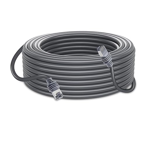 VEVOR Starlink Gen 3 Cable, 100 FT, 24 AWG Copper Core, Durable Extension Cable for Standard Generation 3, Compatible with Starlink Rectangular