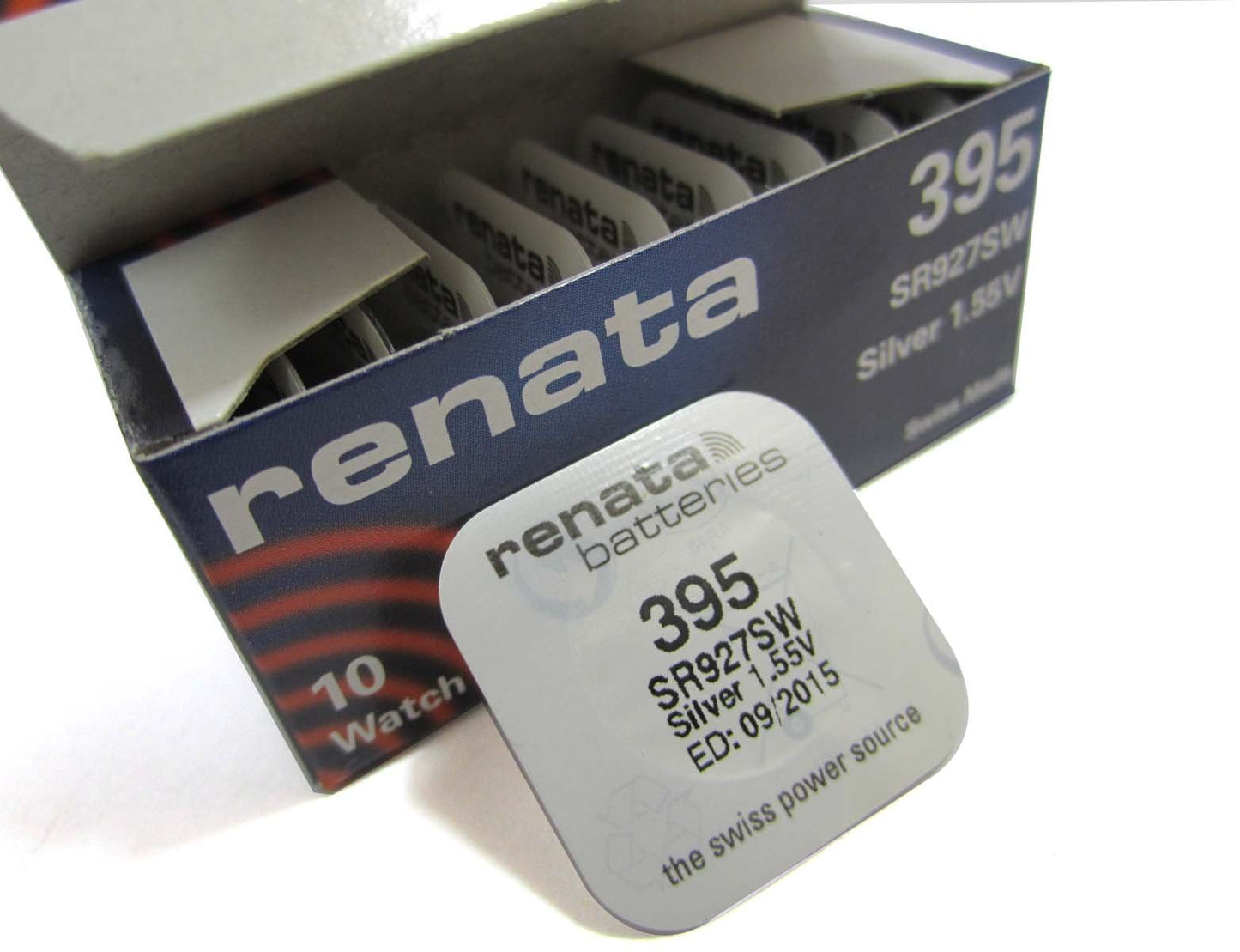 10pcs of Renata 395 SR927SW Swiss Watch Battery 1.55v