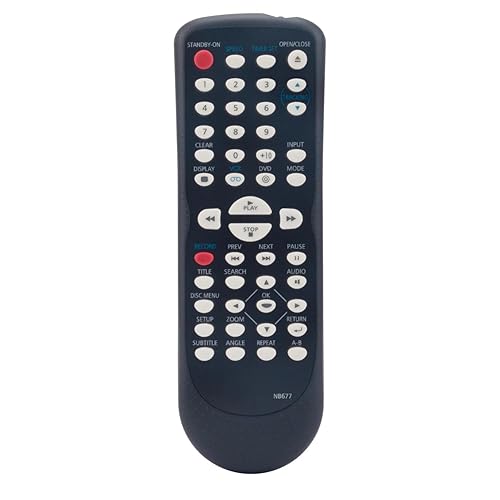 NB677UD Remote Control for Magnavox DVD VCR Combo in Living Rooms or Rooms, No Programming or Pairing Needed, Replacement Remote Compatible Models