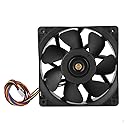 Cooling Fan Cooler for QFR1212GHE -9D89, DC12V 2.7A, 4pin, 6000RPM, 12CM, Double Ball Bearing Fast Heat Dissipation Cooling Fan Cooler for Miners S9