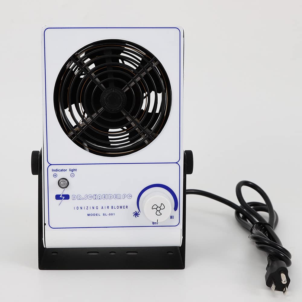 Ionizing Fan Air Blower ESD Supplies 110V Mini Ion Static Eliminator Fan for Factory Industrial Scientific