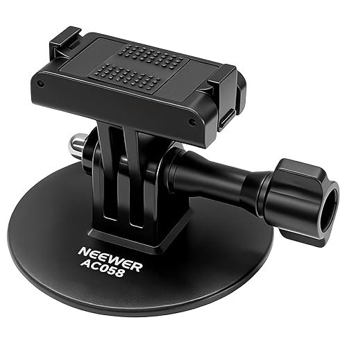 NEEWER Adhesive Base Mount Kit Compatible with DJI Osmo Nano/Osmo 360/Action 6 5 Pro 4 3, Magnetic Quick Release Adapter Stand Bracket Action Camera