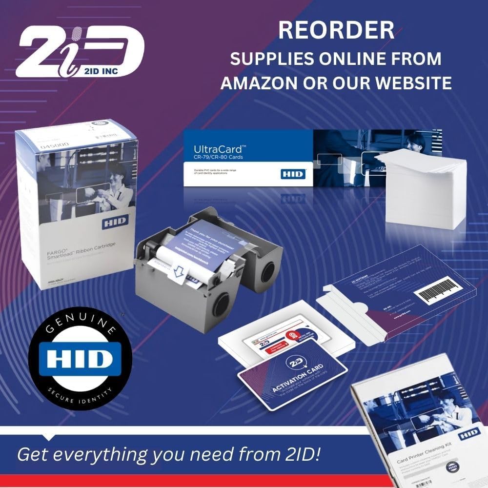 HID Fargo DTC ID Card Printer Cleaning Kit | Part Code: 086177 | Performance Enhancing ID Card Printer Cleaning Kit