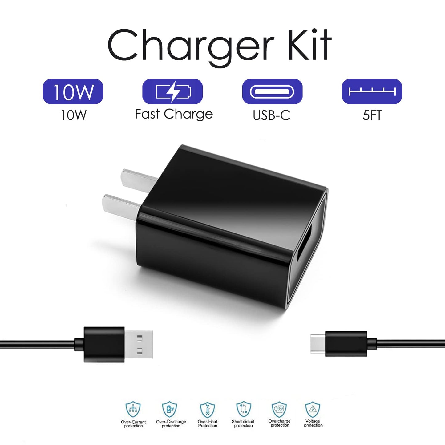 Bluetooth Speakers Charger USB C Fast Wall Charger Charging Cable Cord for Sony SRS-WS1 SRS-NS7 SRS-NB10 SRS-XB13 SRS-XB23 SRS-XB33 SRS-XB43 WI-C100