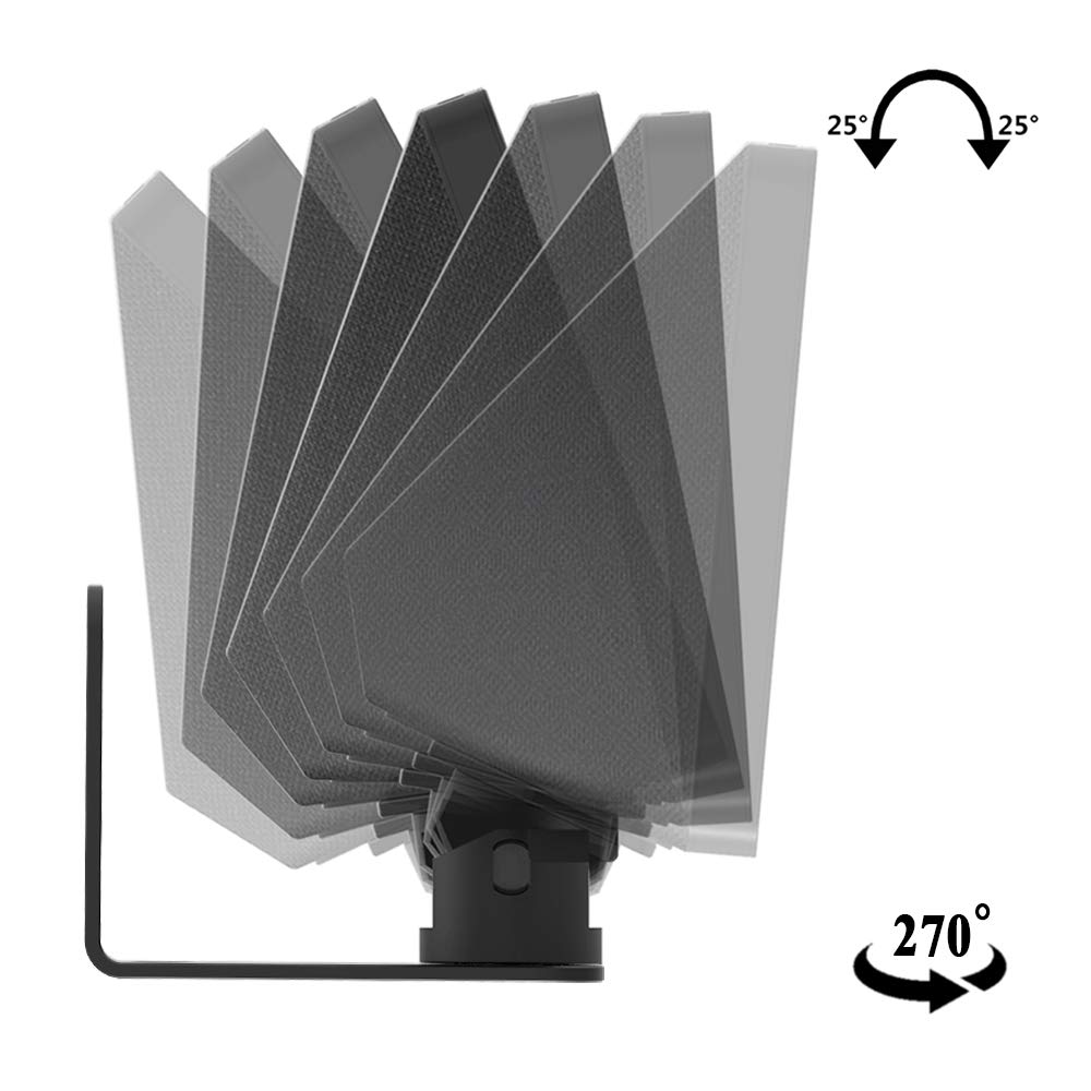ATOPHK Wall Mount Stand for Echo Show 10 (2nd Generation) Horizontal 270 Degrees Rotation Longitudinal Angle Change Base Black?Not fit Echo Show 8 &