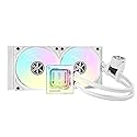 KINGCOOL Pure Flow 240mm AIO CPU Liquid Cooler, Enhanced 4500RPM Pump, Transparent Water Block, 2x120mm ARGB PWM Fans, Aluminum Radiator, Compatible