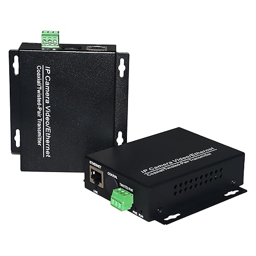 Hebbeko IP Ethernet RJ45 Extenders Over Twisted Pair Telephone Wires Phone Lines up to 1Km for HD Network IP Camera Webcam 1 Pair