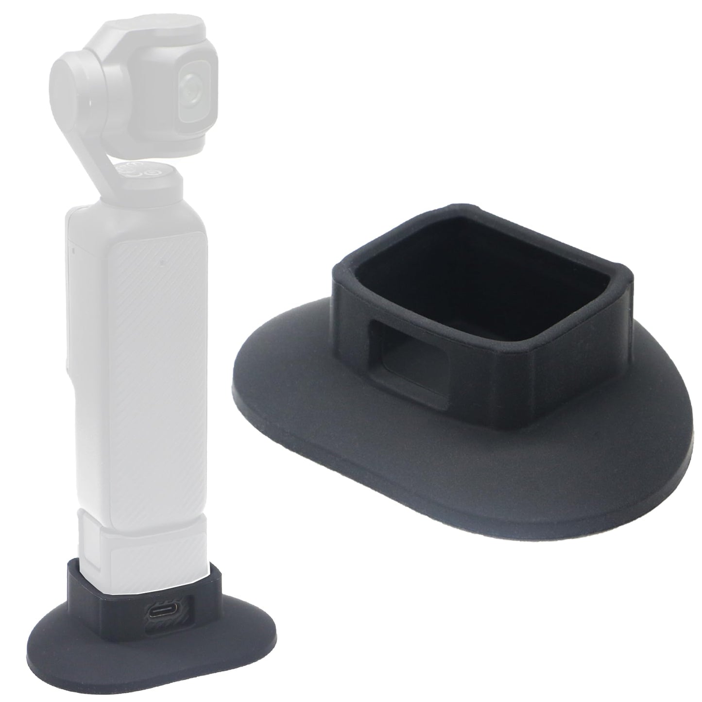 PCTC Silicone Non-Slip Desktop Mount Compatible with DJI Osmo Pocket 3,Silicone Non-Slip Desktop Mount,Compact Portable Stabilizing Base for Steady