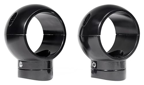 Rockville MacSwivelB (2) 360 Degree Swivel Clamp Mounts, Aircraft-Grade Aluminum, Tool-Free Adjustment, Marine-Grade, for Rockville Tower Pods on