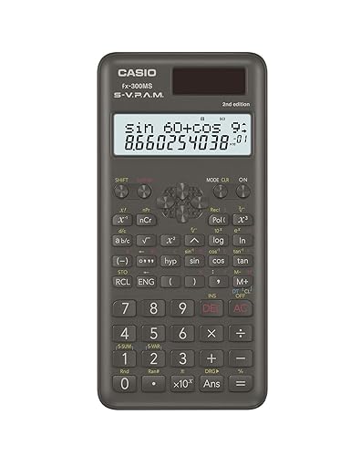 Casio fx-300MS Plus 2nd Edition - Standard Scientific Calculator with 2-Line Display | 10-Digit LCD, Trig, Stats, Fractions | Ideal for High School