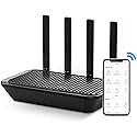 WiFi Router- AC2100 Dual-Band Smart Wi-Fi Router Upgrades to 2033 Mbps (5G) High-speed, Features MU-MIMO, 4 Gigabit LAN Ports, ONE SSID, Parental