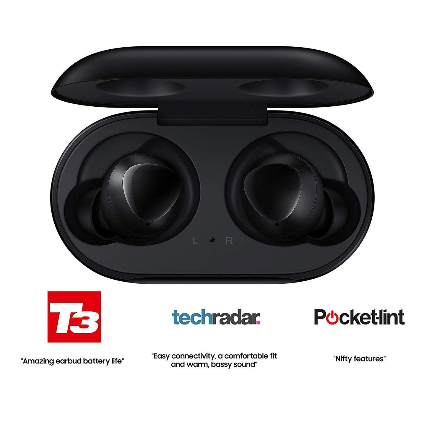 Samsung Galaxy Buds True Wireless In-Ear Bluetooth Headphones Black SM-R170 2019 (Renewed)