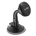 TechMatte Car Phone Mount Magnetic-Dashboard Mounted Car Phone Holder-Universal Smartphone Compatibility with Strong Magnetic Technology (Black)