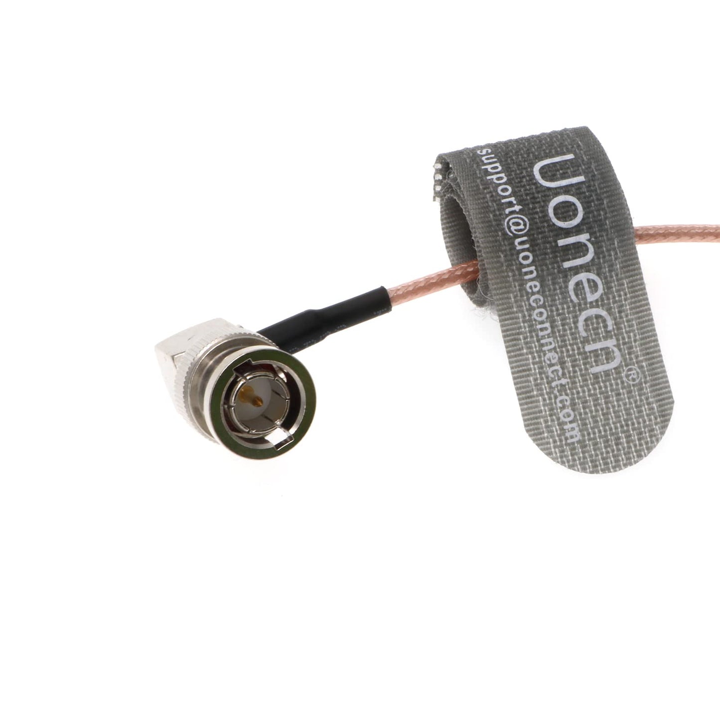 Uonecn RG179 HD-SDI Cable BNC Male to Right Angle BNC Cable 75ohm MegaFlex for Blackmagic HyperDeck Shuttle and BMCC BMPC Hyperdeck Cameras 24''