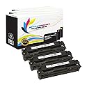 Smart Print Supplies Compatible 125A Toner Cartridge Replacement for HP LaserJet CP1215 CP1515 CP1518, CM1312 Printers (CB541A Cyan, CB543A Magenta