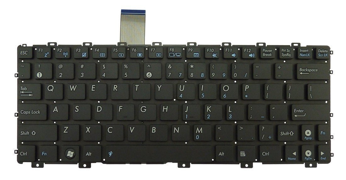 wangpeng® New Black US Laptop Keyboard for ASUS EEE PC 1016P 1016PT 1018P 1018PB US Keyboard