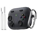 MoKo Game Case for AirPods Pro 3 2025 Cover with Cleaner Kit Portable Keychain, Compatible with Apple AirPods Pro 3rd Generation Case, AirPod Pro3