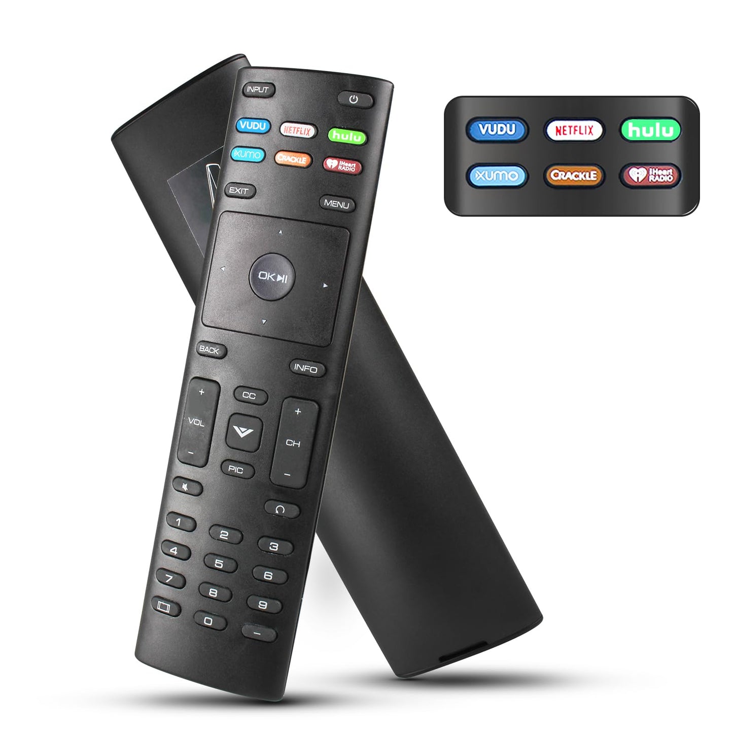 XRT136 for Vizio Smart Tv Remote, for Vizio Remote Smart Tv D50x-G9 D65x-G4 D55x-G1 D40f-G9 D43f-F1 D70-F3 V505-G9 D32h-F1 D24h-G9 E70-F3 D43-F1