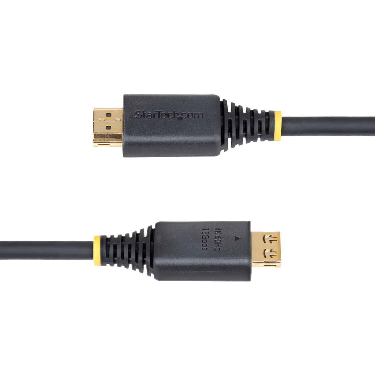 StarTech 1ft High Speed HDMI Cable with Gripping Connectors, 4K 60Hz