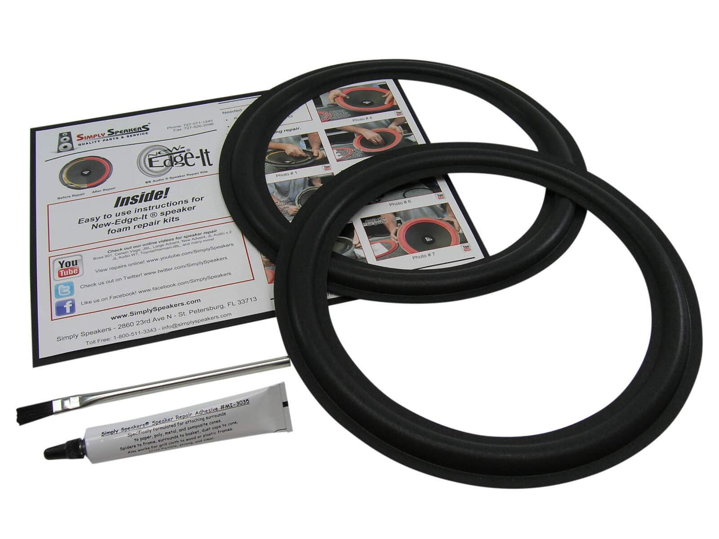 Acoustic Research 11 Inch Foam Speaker Repair Kit FSK-11AR (Pair)