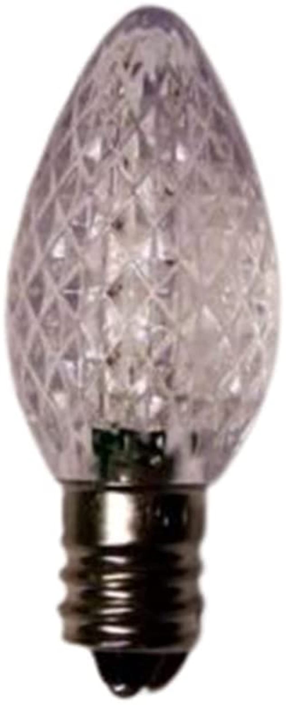 Ministry of Warehouse LED Bulb C7 E12 Candelabra Christmas Light Replacement, 1 Piece Multi Color Changing Bulb